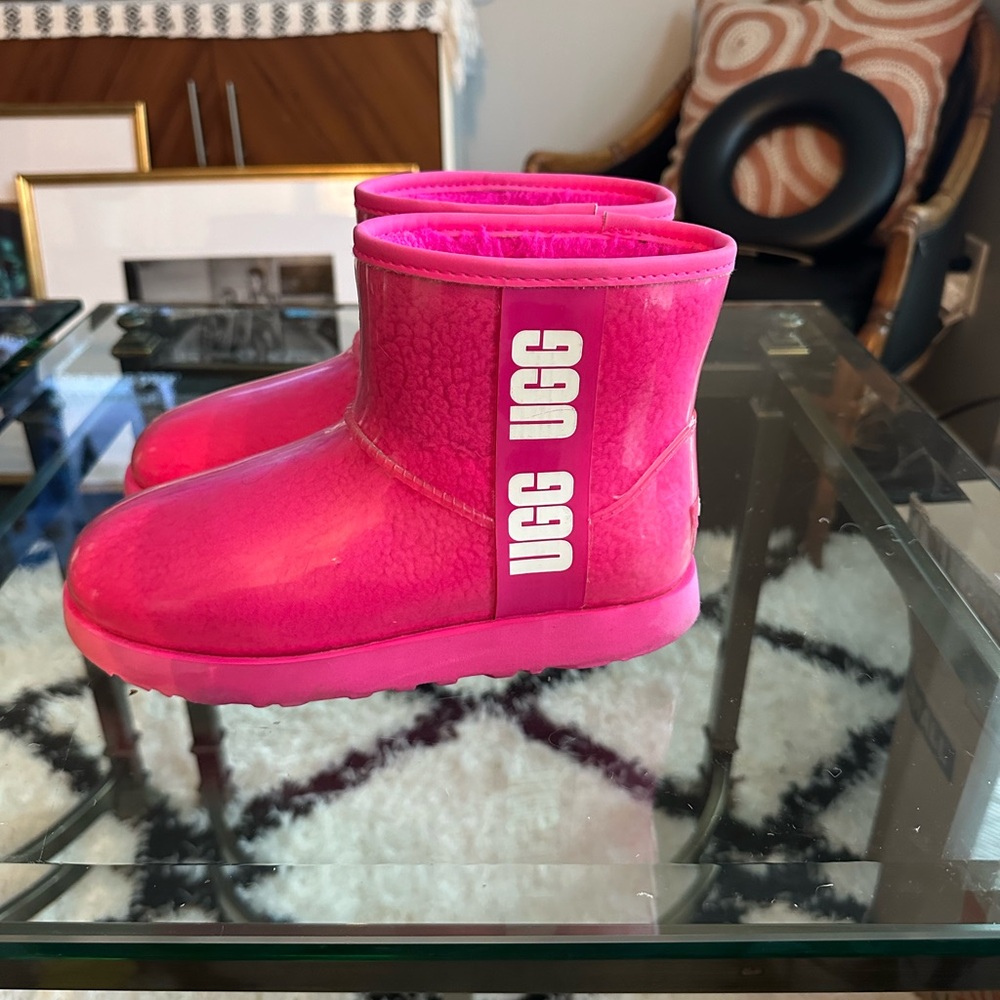 Classic Clear Womens Mini 2 Boots Ugg Boots Taffy Pink Size 6